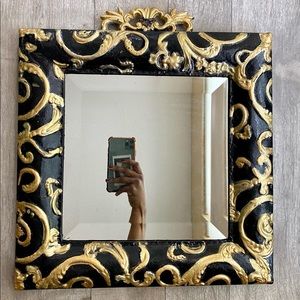 Black & Gold Vintage Mirror